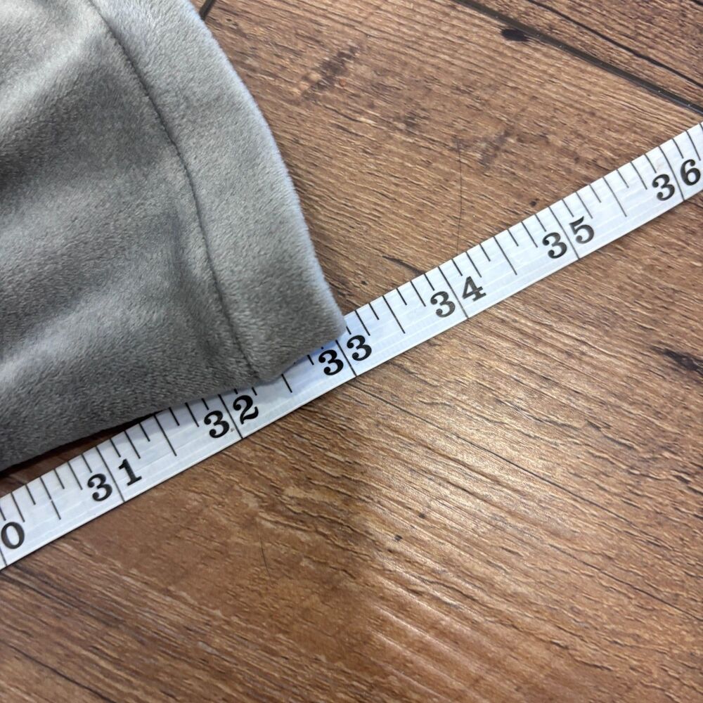 SKIMS Maternity Velour Wide Leg Lounge Pants Gray Soft Cozy Pregnant Women Large - Picture 7 of 8